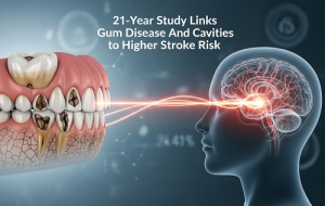 تحقیقی ۲۱ ساله، بیماری لثه و پوسیدگی دندان رو با ریسک بالاتر سکته مغزی مرتبط میدونه تحقیقی ۲۱ ساله، بیماری لثه و پوسیدگی دندان رو با ریسک بالاتر سکته مغزی مرتبط میدونه